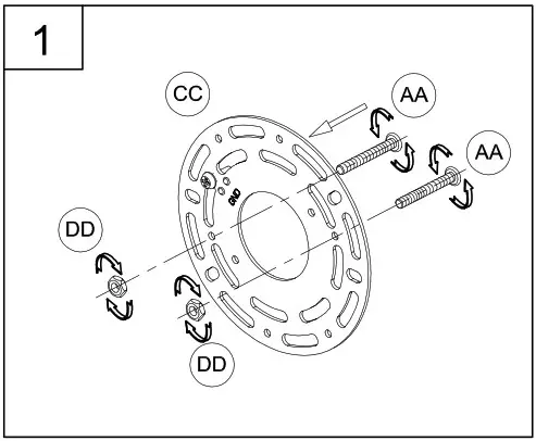 PROGRESS LIGHTING P710112 Wall Bracket Light - Assembly Instructions 1