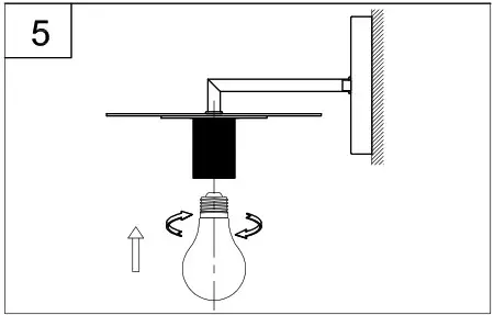 PROGRESS LIGHTING P710112 Wall Bracket Light - Assembly Instructions 7