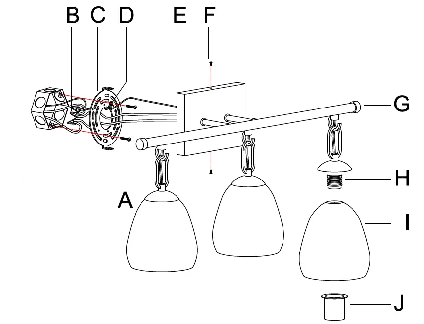 LNC A04970W3 21.7-in 3 Light Polished Gold LED Modern Contemporary Vanity Light 3