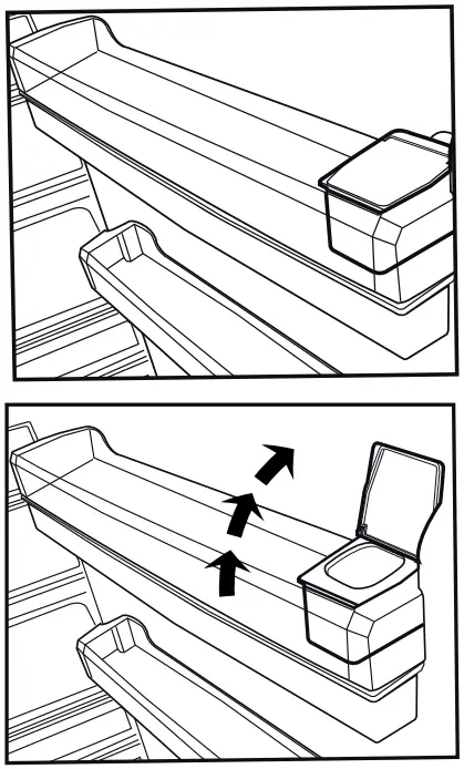 arcelik 583630EI No Frost Refrigerator - water tank