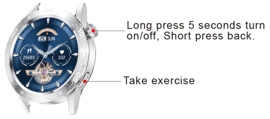 LIGE B0BNJBPS9B Bluetooth Calling Classic Smart Watch - fig 2