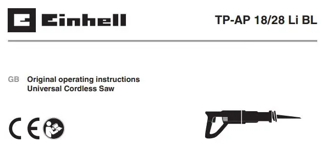 Einhell TP-AP 18 Universal Cordless Saw Instruction Manual