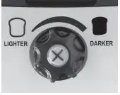 POKEMON TSTE-POK-PK1 Pokeball Two Slice Toaster User Manual - Selecting Toast Color