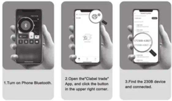 clabel CT230B Portable Label Printer - Instruction 4