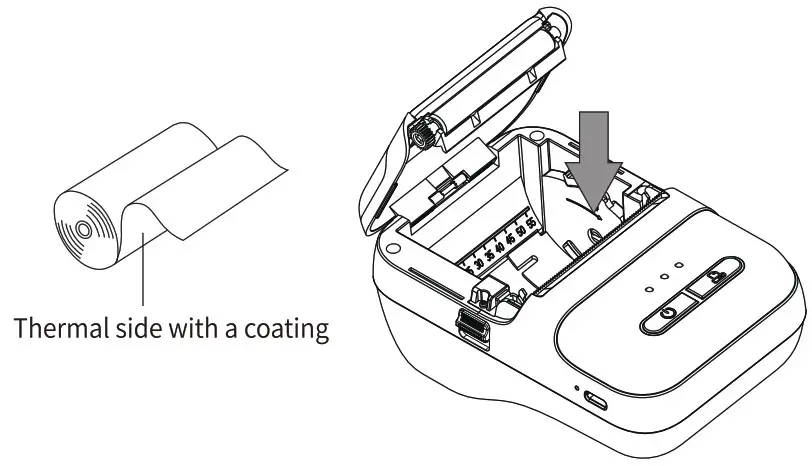 clabel CT230B Portable Label Printer - Paper Roll Loading 2