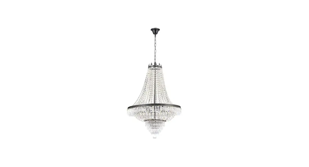 Oukaning Hg-hcx4110-583 9-light Luxury Raindrop Classic Empire Style Adjustable Chain Chandelier Instruction Manual