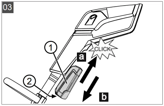 Fitting and removing the rechargeable battery