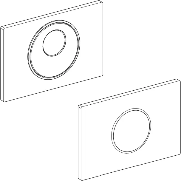 GEBERIT SIGMA10 Dual Flush Plate
