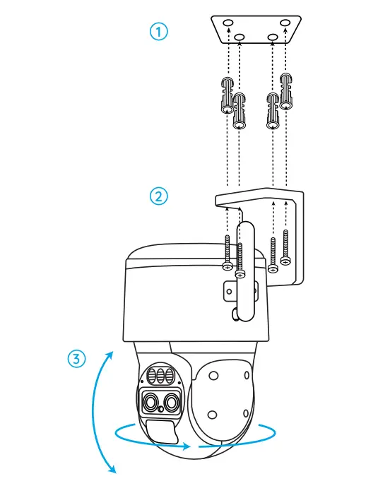 reolink TrackMix Wired LTE Camera - Ceiling