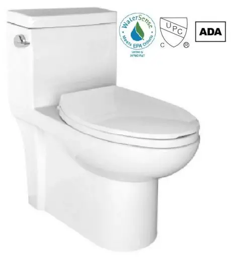 Tahanbath OVS-2181 1-Piece 4.8 LPF-1.28 GPF Single Flush Toilet