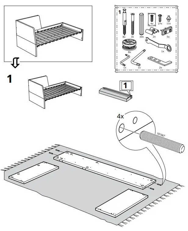 IKEA-FLEKKE-Daybed-Frame-FIG-18