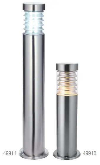 saxby lighting 49910 Equinox Stainless Steel 1lt 60W Bollard