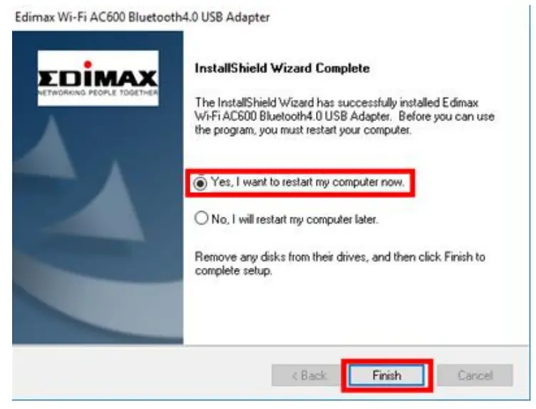 EDiMAX EW 7611UCB Dual Band WiFi and Bluetooth USB Adapter - Finish
