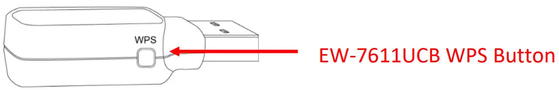 EDiMAX EW 7611UCB Dual Band WiFi and Bluetooth USB Adapter - WPS Button 1
