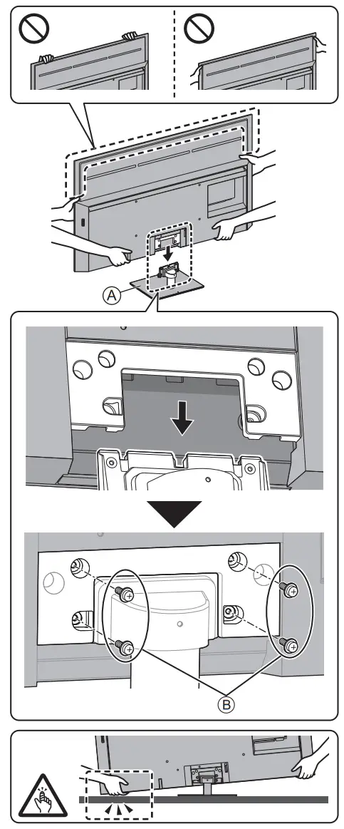 Panasonic TX 75JX940E LED TV - podestal