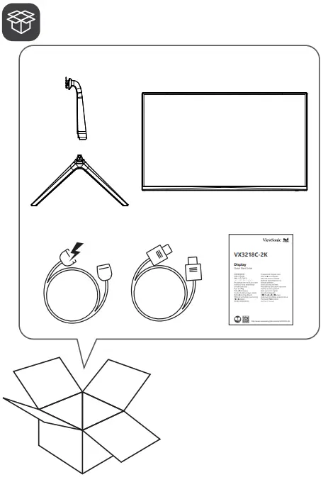 ViewSonic X3218C 2K Curved Gaming Monitor - Figure