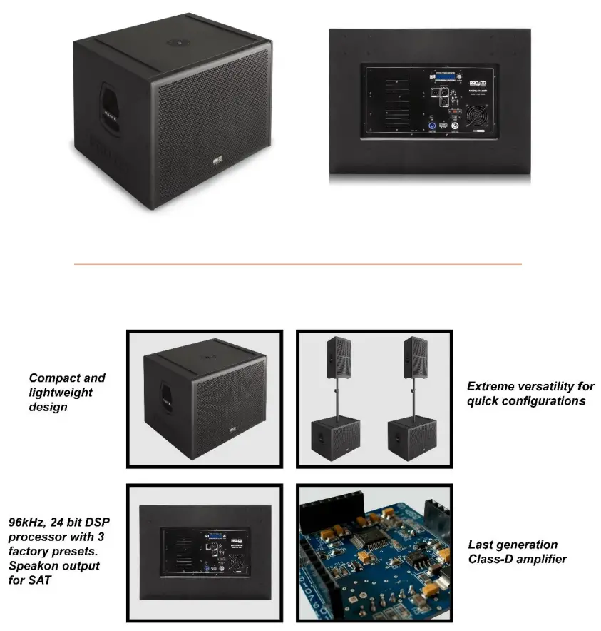 PRO DG SYSTEMS IT 112 PA Apollo Series Linear Arry Speaker - fig3