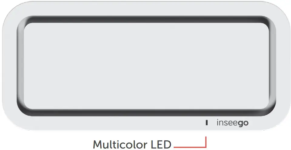 Top view of the device