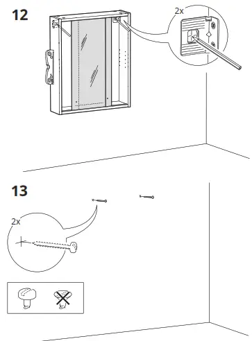 IKEA NYSJON 50 x 60 cm Mirror Cabinet - Figure9