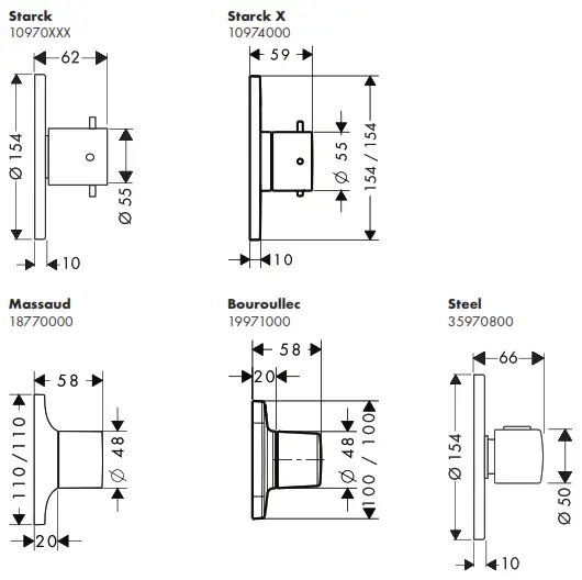 hansgrohe AXOR Starck 10970000 - Figure3