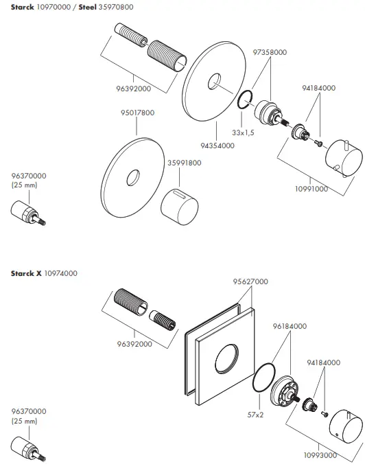 hansgrohe AXOR Starck 10970000 - Figure4