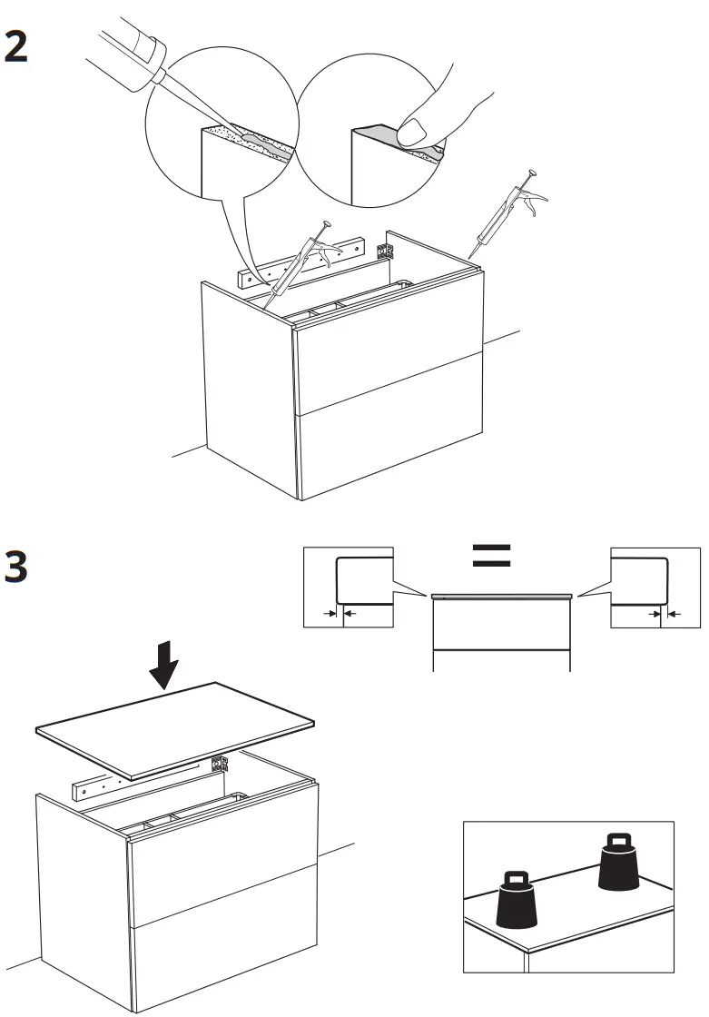 IKEA TOLKEN Countertop - Assembly 1