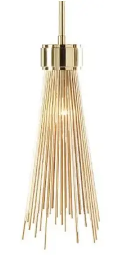 ETHAN ALLEN 093066 BRS Skyla Pendant Brass