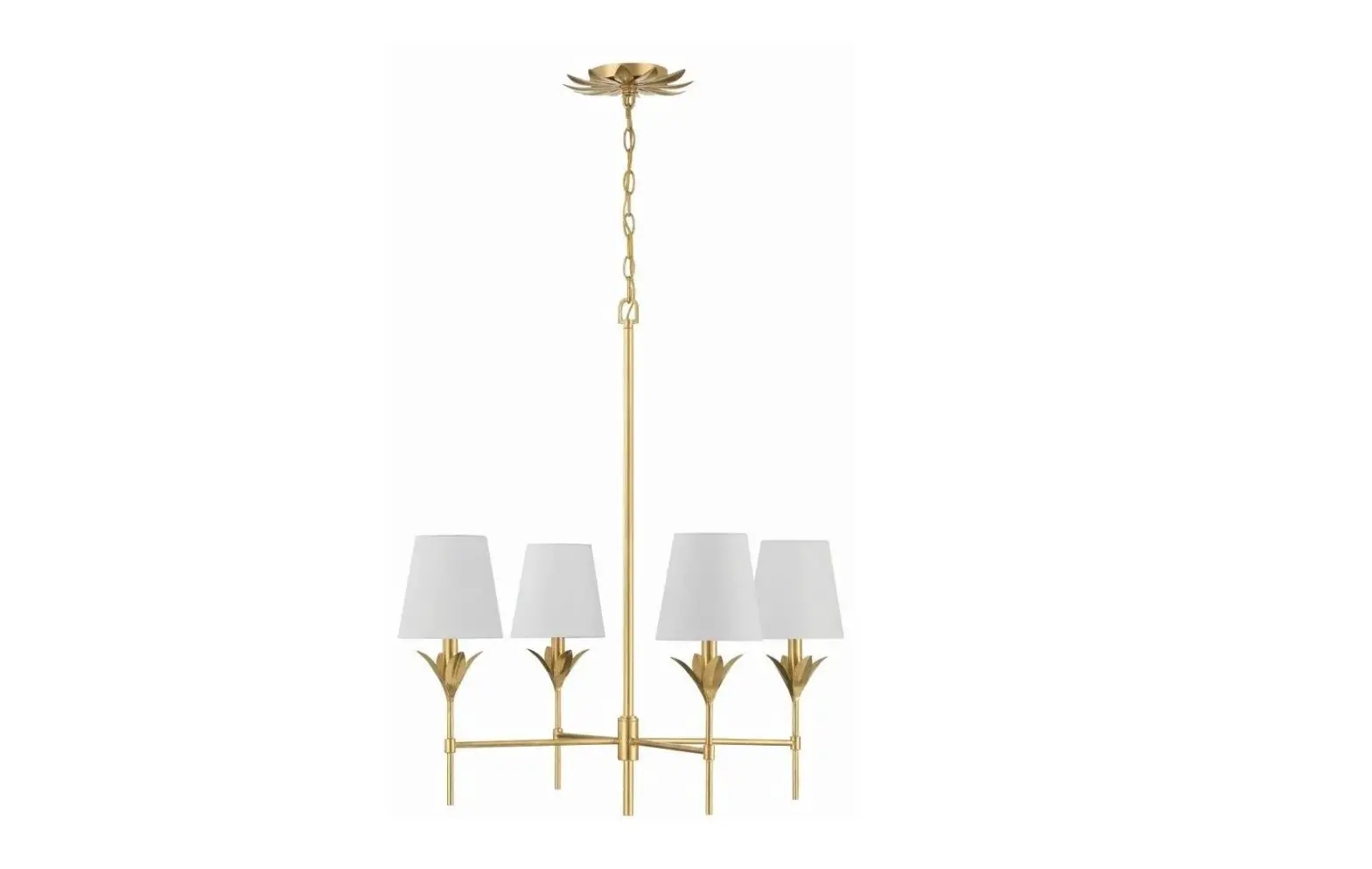 Crystorama 534-ga Broche Four Light Chandelier Instruction Manual