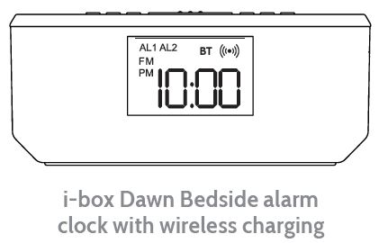 i-box 79236PI17 Bedside Alarm Clock with Wireless Charging-fig- (4)