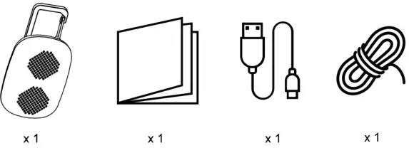 dosii SC909 Aululla Portable White Noise Machine and Wireless Speaker - Packing List
