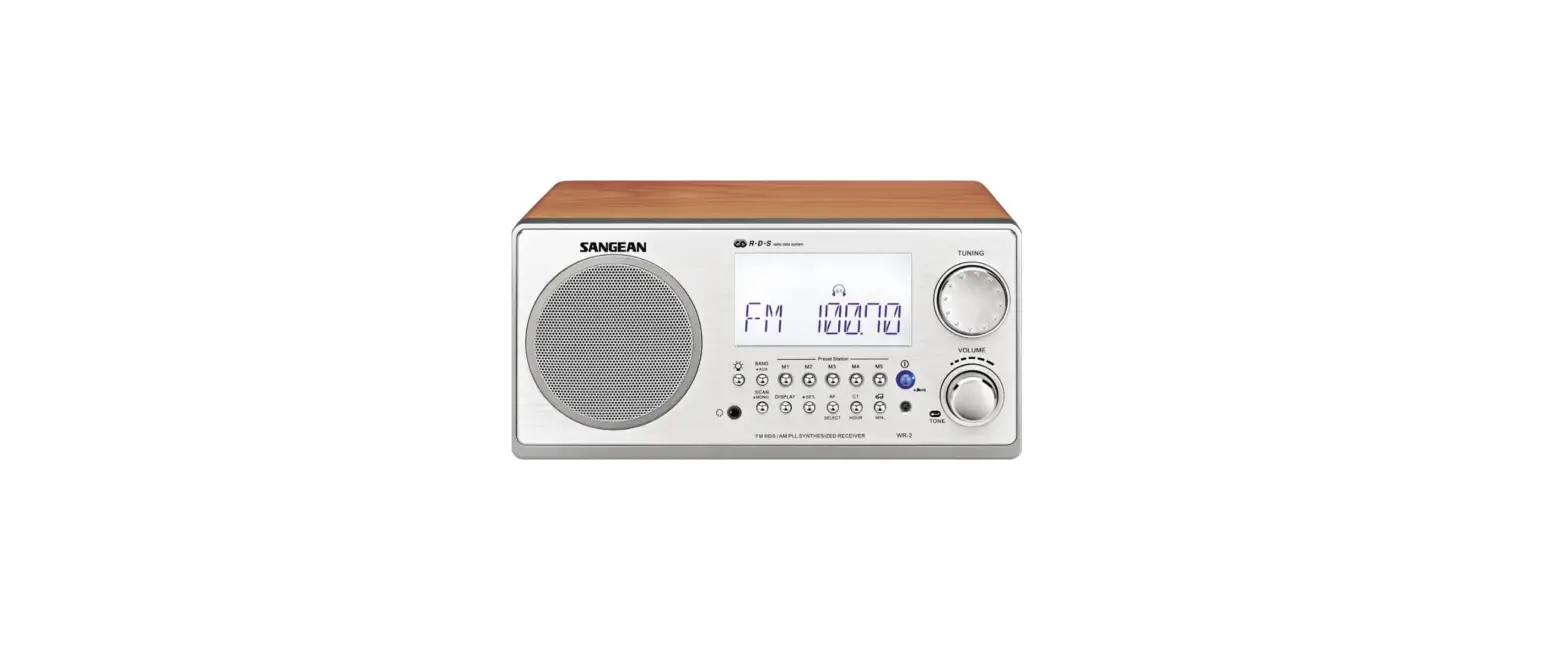 Sangean Wr-2 Wooden Cabinet Digital Tuning Radio User Manual