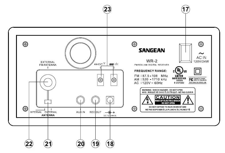 Sangean WR-2 Wooden Cabinet Digital Tuning Radio-fig- (3)