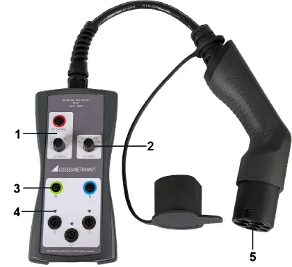 GOSSEN-METRAWATT-3-447-060-03-METRALINE-PRO-TYP-EM I-II-III-Single-and-3-phase-Test-Adapter-1