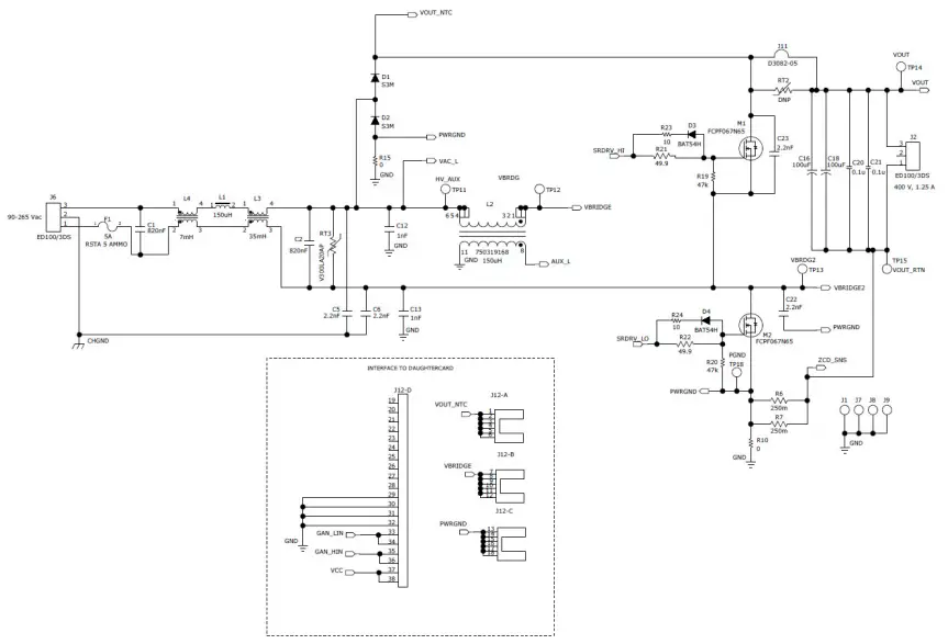 onsemi NCP1680 Totem Pole CrM Controller Evaluation Board - BOARD