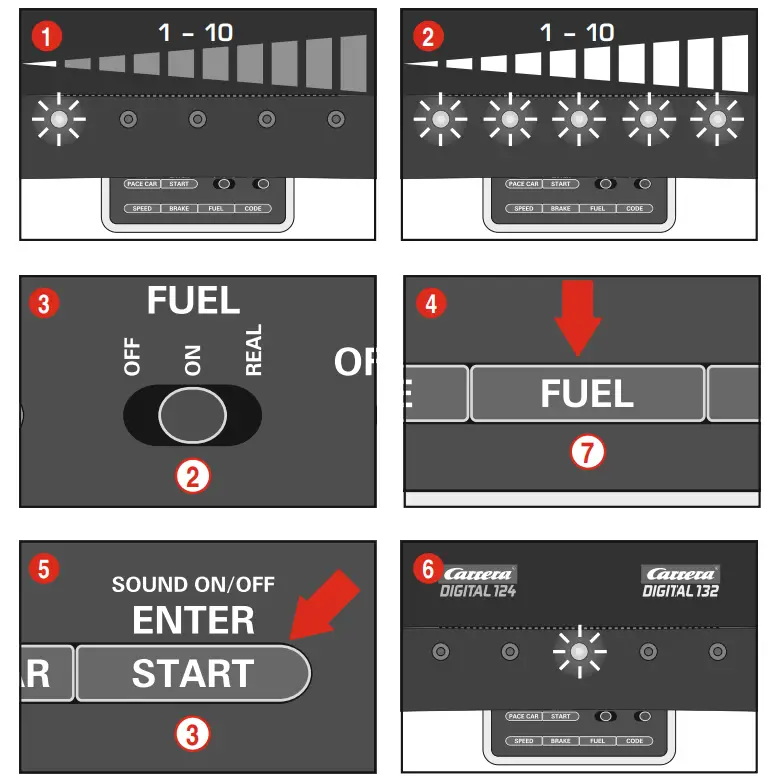 Setting fuel tank capacity