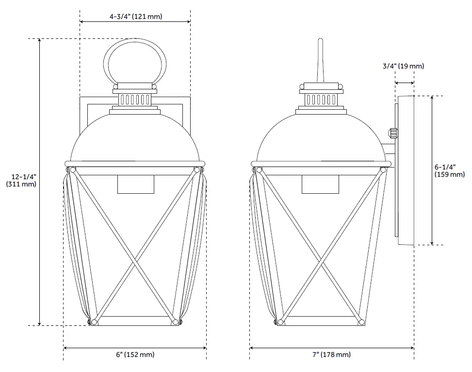 SIGNATURE-HARDWARE-953126-Fair-Avenue-13-Inch-Tall-Outdoor-Wall-Sconce-fig-1