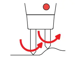 CHAUVIN ARNOUX C.A. 6240 Double Retractable 10 A Test Probes - indicator 2