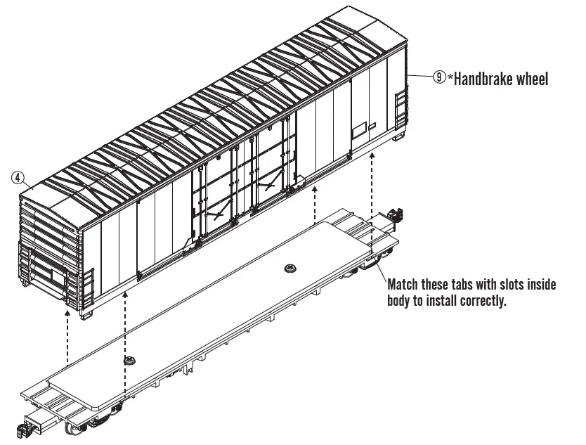 SCALE-TRAINS-Kit-Classics-HO-Scale-Evans-5100-RBL-DD-Box-Car-fig-3