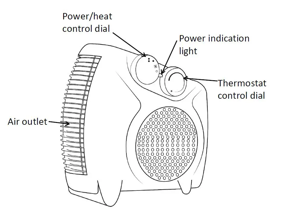 Russell Hobbs RHFH1005 B W Fan Heater-FIG-2