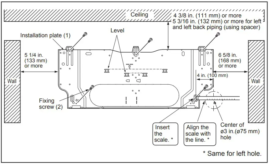 TTACHING THE INSTALLATION PLATE