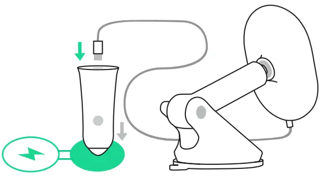 iottie Velox Magnetic Wireless Charging Dash and Windshield Mount - Connecting to Power