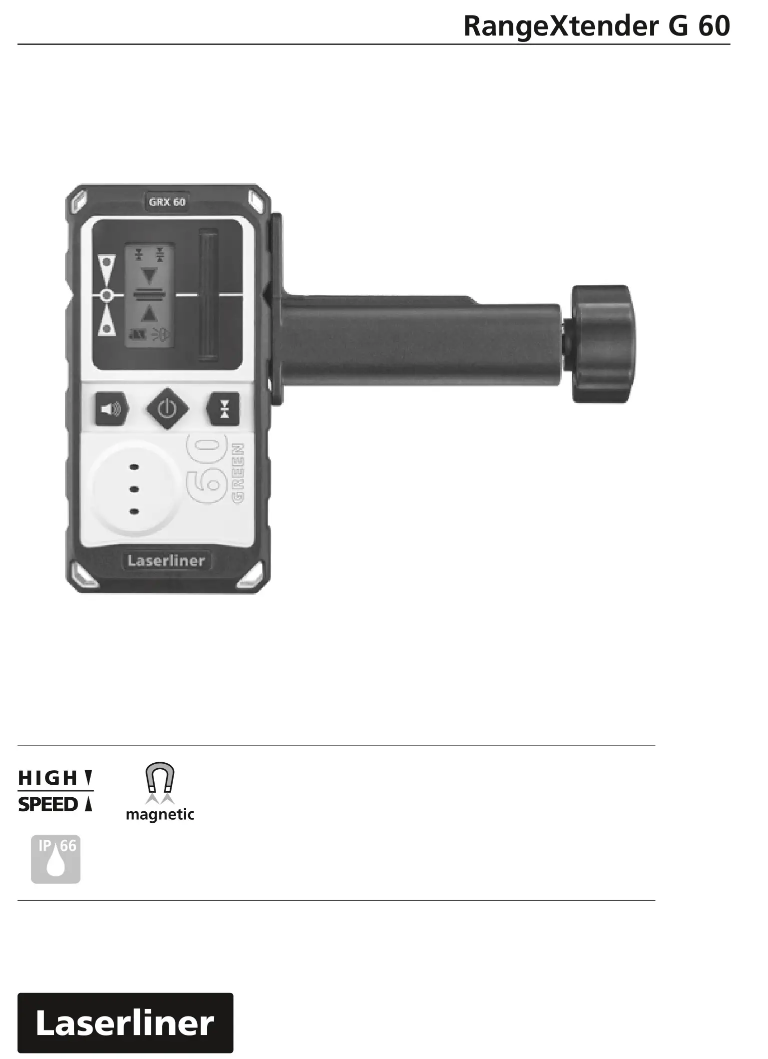 Laserliner RangeXtender G 60 Multi Line Laser Receiver Instruction Manual