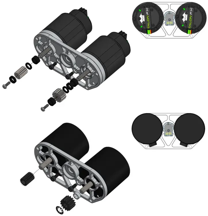 SWERVE DRIVE SPECIALTIES MK4 Swerve Module - Motor Configurations