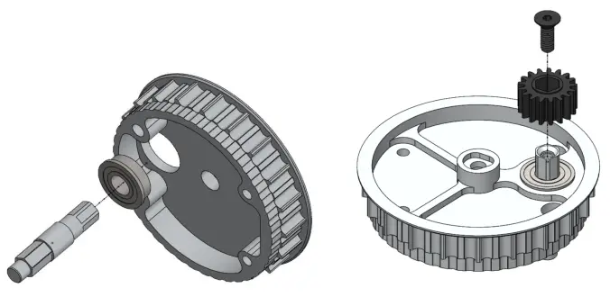 SWERVE DRIVE SPECIALTIES MK4 Swerve Module - Shaft Assembly