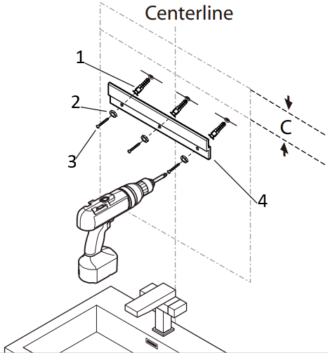 CANARMNA IPL417A01 Medicine Cabinet A4