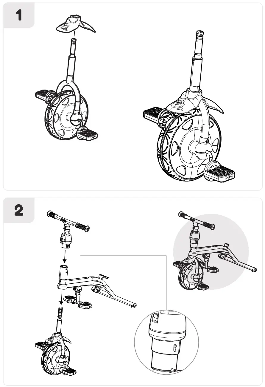 TRIKES TP710 Dino Discovery, TP711 Unicorn Magic - Installation