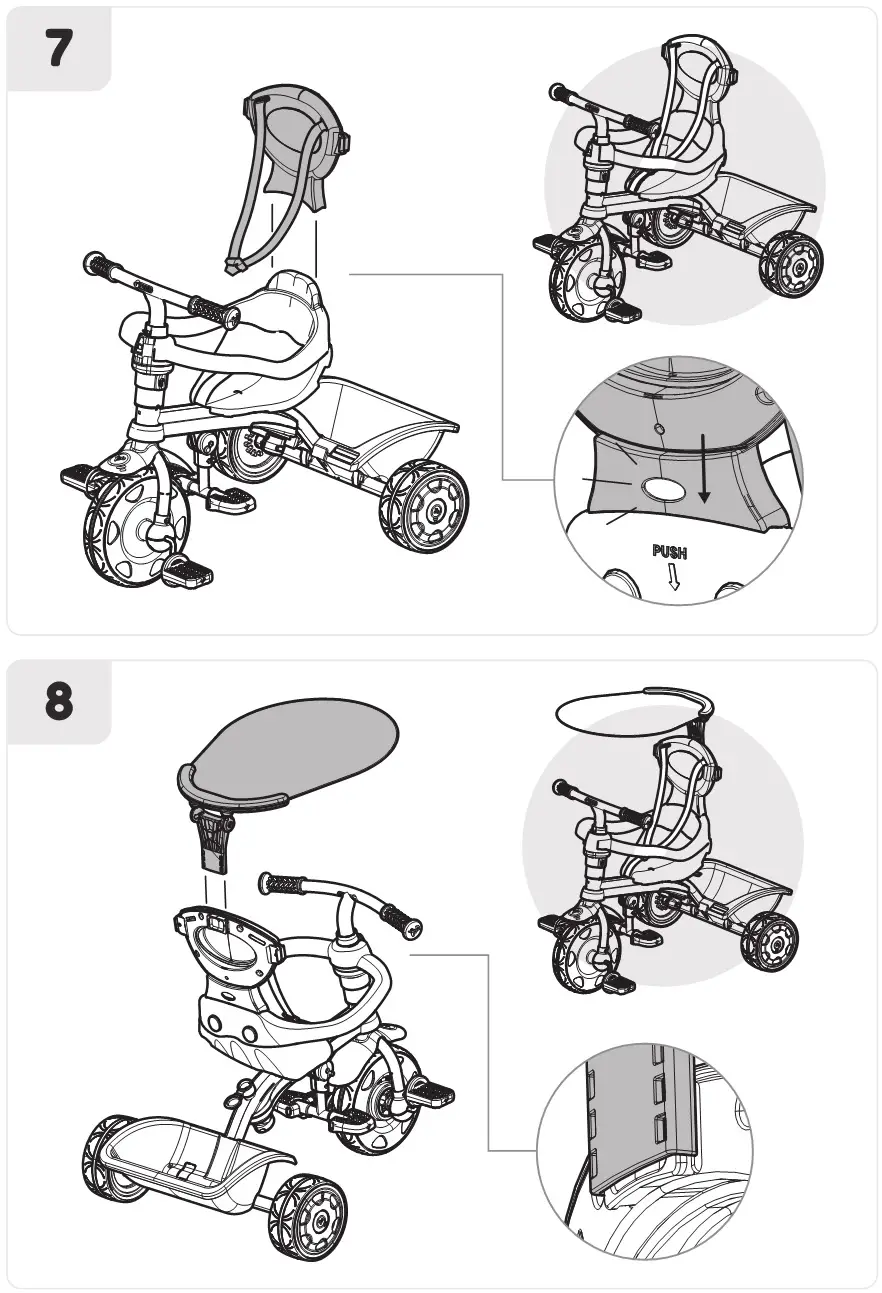 TRIKES TP710 Dino Discovery, TP711 Unicorn Magic - Installation