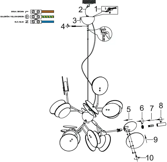BY RYD NS 4202080 Turno Ceiling Lamp 02