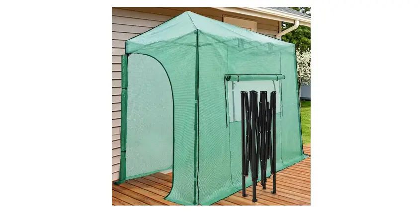 Eagle Peak Gh50-grn-az Portable Lean To Walk-in Greenhouse Installation Guide