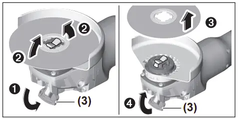 Removing the abrasive tool